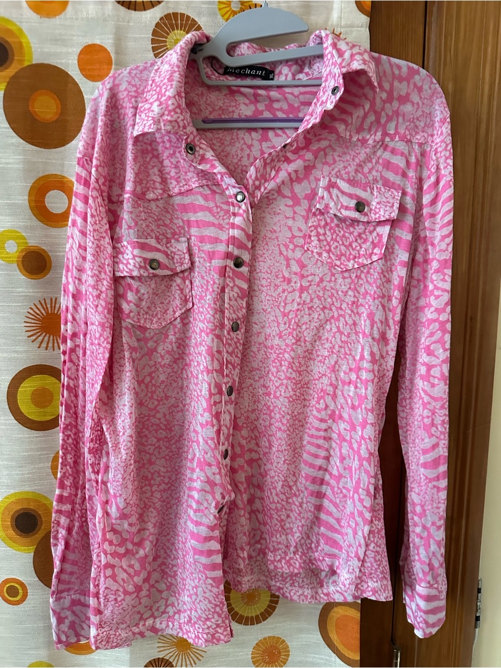 Mechant Pink Button-Down Shirt